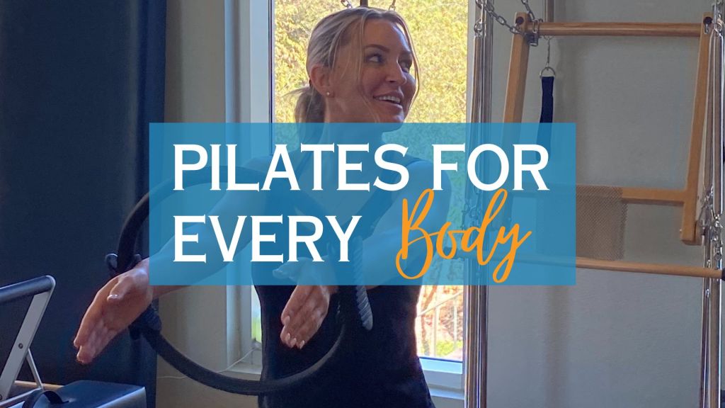 Woman holding Pilates ring