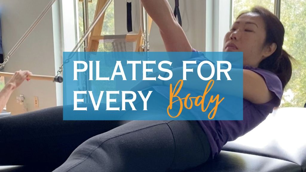 Woman in Pilates class